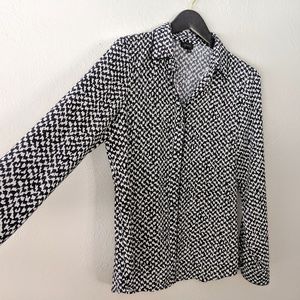 Theory button down blouse